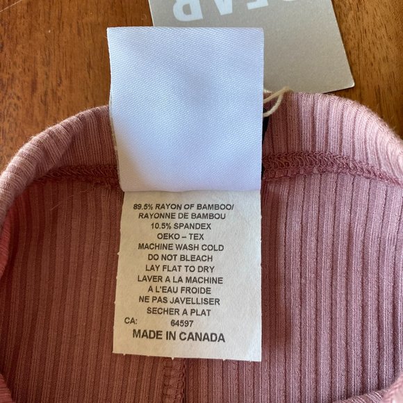 ❌SOLD Dear Heart Co Bamboo Ribbed Knit Pants - Picture 6 of 6